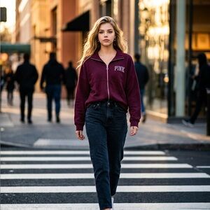 Victoria's Secret PINK Maroon Sweater
